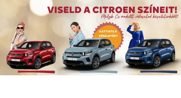 Viseld a Citroen C3 színeit!