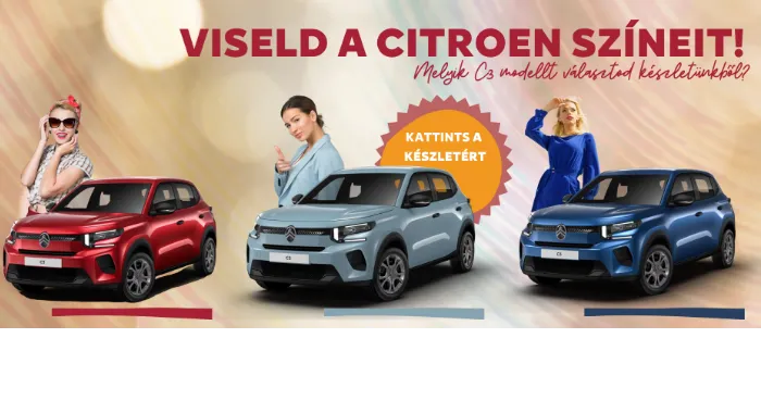 Viseld a Citroen C3 színeit!